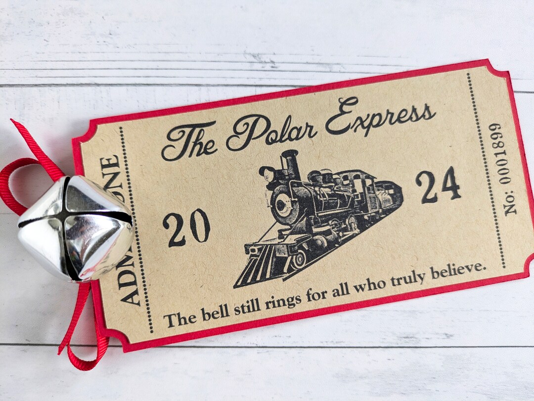 Polar Express Train Ticket, 2024 Polar Express Bell and Ticket | MakerPlace by Michaels polar-express-train-ticket-2024-polar-express-bell-and-ticket-makerplace-by-michaels